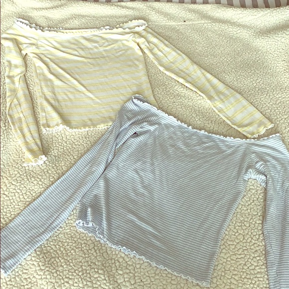 PacSun Tops - Two off-the-shoulder long sleeve tops from Pacsun